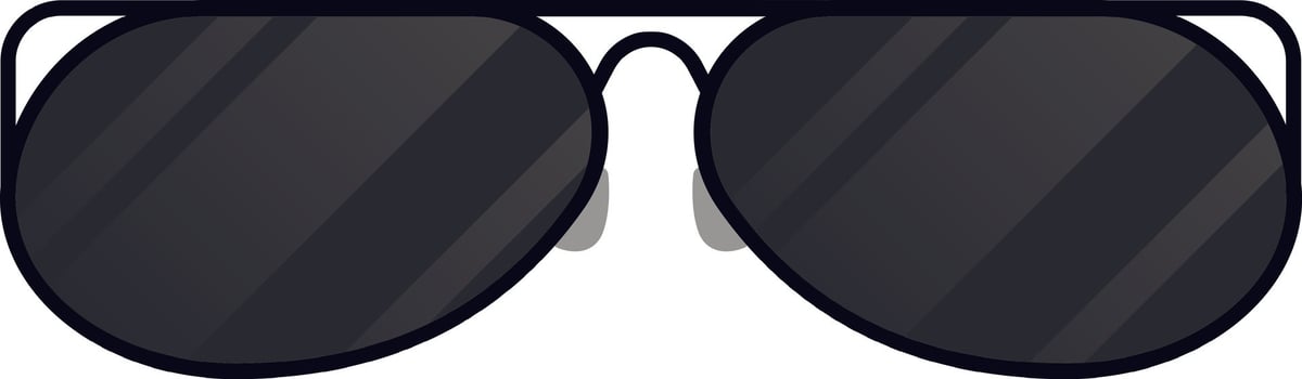 Stylish aviator sunglasses featuring dark lenses and a sleek metal frame, providing a classic and timeless look against a clean white backdrop vector