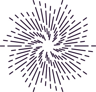 Radial lines bursting outward from the center create a stunning firework effect, perfect for enhancing backgrounds, adding festive decorations, and elevating graphic design projects vector