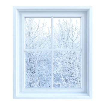 Blue Frosted Glass Window on transparent background png