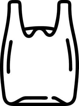 Transparent Plastic Bag with Modern Look vector