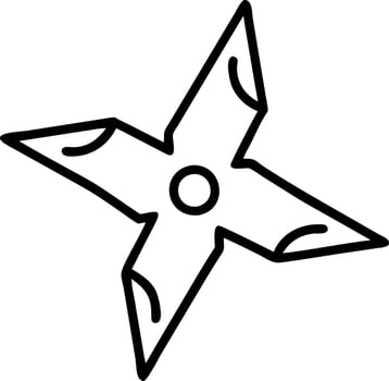 Stylish and Functional Ninja Star Concept vector