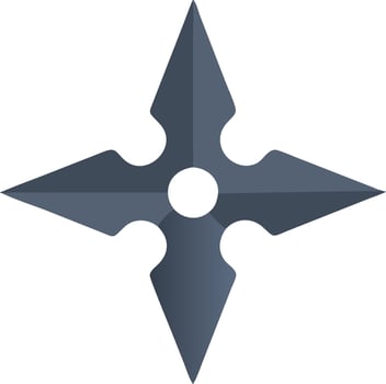 Traditional Shuriken Design with a Modern Twist vector