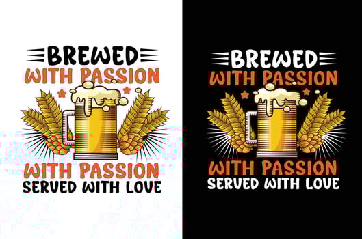 Craft Beer t-shirt design vector