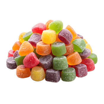 colorful gummy candies, vibrant sugary sweets, stacked pile of chewy treats png