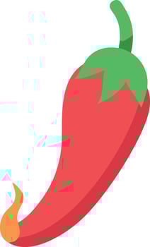 Creative Hot Chili Pepper Artwork vector