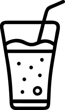 Modern Glass of Cola Concept with Clean Lines vector