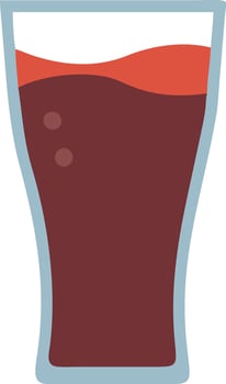 Minimalist Glass of Cola Icon Design vector