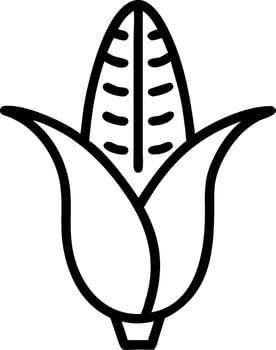 Vintage Chalk Art Corn Stalk Design vector