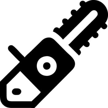 Professional Chainsaw for Tree Cutting vector
