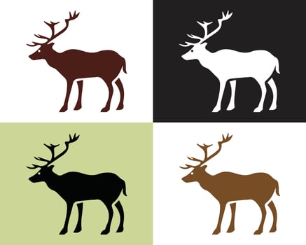 Deer animal icon design deer animal flat icon vector