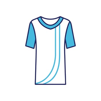 Trendy Longline Draped Tee Illustration vector