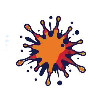 Innovative Artistic Ink Splatter Tee Art vector