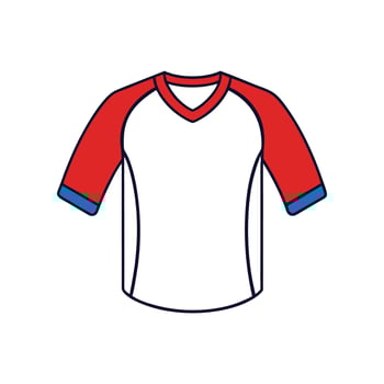 Stylish Baseball Raglan Tee Design vector