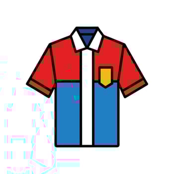 Unique Bold Colorblocked Tee Graphic vector
