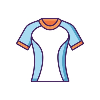Chic Breathable Yoga TShirt Illustration vector
