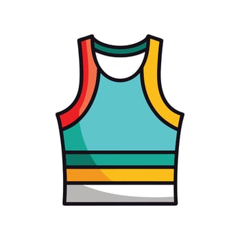 Stylish Classic Gym Tank Top Design vector