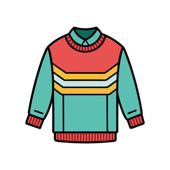 Chic Cozy Knit Sweater TShirt Graphic vector