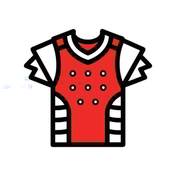 Edgy Studded Rocker Tee Bold Outline Design vector
