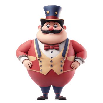 An illustrated gentleman wearing formal attire with a top hat png