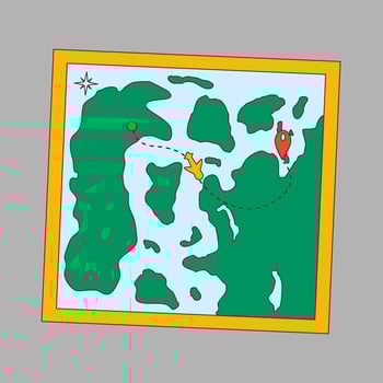 Travel Map Illustration vector