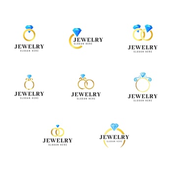 Jewelry logo design illustration vector