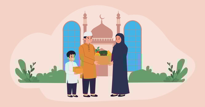 Zakat Charity Illustration vector