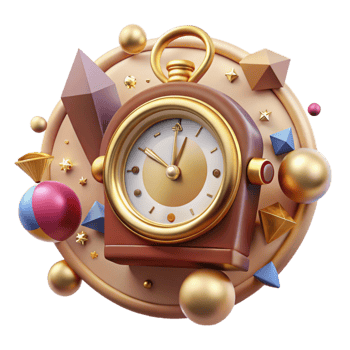 serene creative Antique Clock Face Cutout detailed png