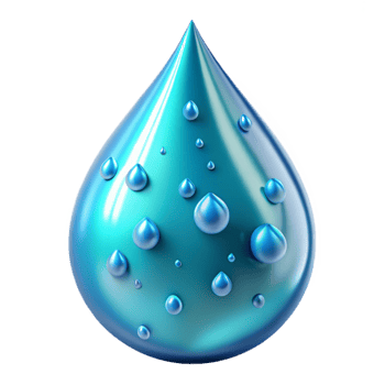 extraordinary creative Aqua Blue Water Drop Cutout detailed png