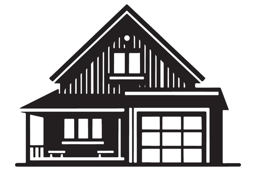 Cozy House Illustration Charming Home Design Graphic Resources vector