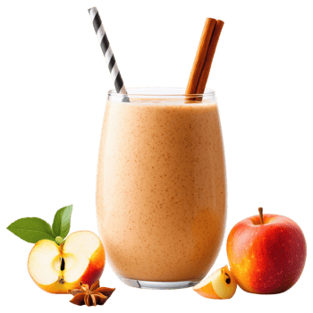 Free Isolated on Transparent Background, delicious smoothie drink made with fresh apples and spices offers refreshing taste png
