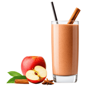 Free Isolated on Transparent Background, delicious smoothie drink made with fresh apple and spices offers refreshing taste png