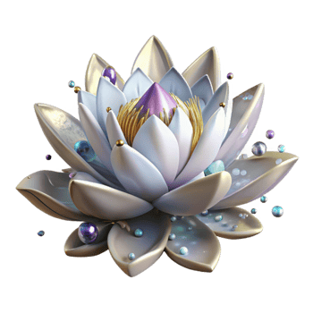 wonderful abstract Close Up of Blooming Lotus Flower Isolated original png