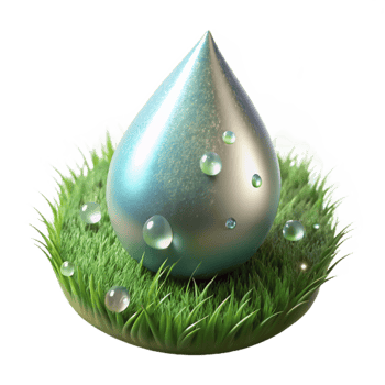 dramatic vintage Close Up of Dew Drop on Grass Blade Isolated premium png