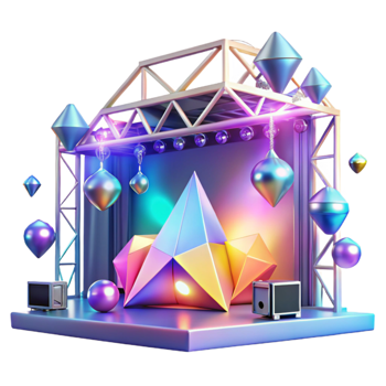 magnificent contemporary Concert Stage Lights Colorful Transparent Element genuine png
