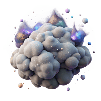 magnificent abstract Cosmic Dust Cloud Isolated Design Element original png