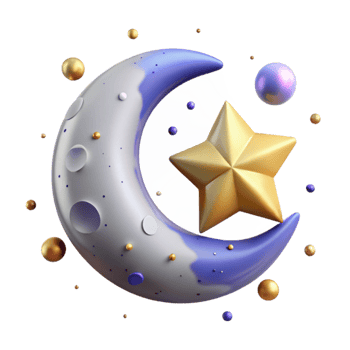 beautiful contemporary Crescent Moon Cutout with Soft Glow png