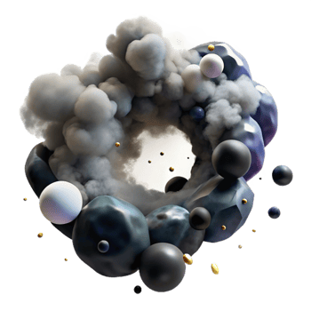 vibrant artistic Dark and Moody Smoke Plume Transparent high quality png