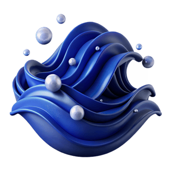 extraordinary modern Dark Blue Healing Ocean Waves Cutout high quality png