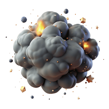 beautiful rustic Dark Gray Smoke Transparent Background professional png