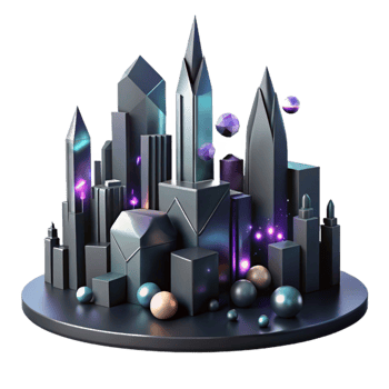 extraordinary minimalist Dark Shadowy Cityscape Silhouette Isolated Cutout png