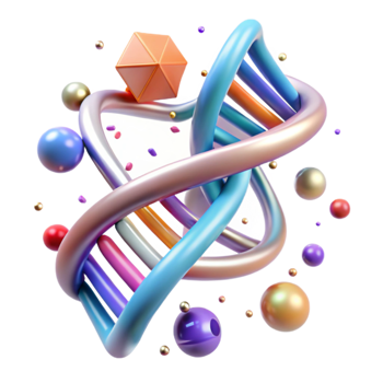 stunning modern Dna Strand Double Helix Structure Cutout Transparent Background exclusive png