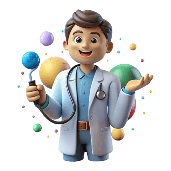 vibrant modern Doctor Transparent Background with Stethoscope authentic png
