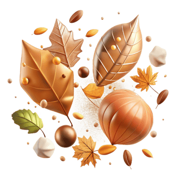magnificent classic Falling Leaves Autumn Scene Transparent Background authentic png