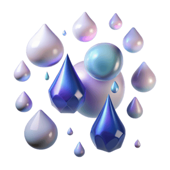 impressive minimalist Falling Rain Drops Backlit Transparent Background original png