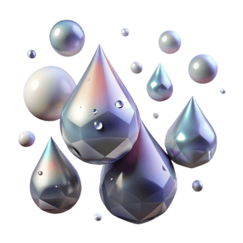 impressive abstract Falling Rain Drops Close Up Transparent Background professional png