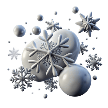 magnificent contemporary Falling Snowflakes Blown by Wind Element with Transparent Background high quality png
