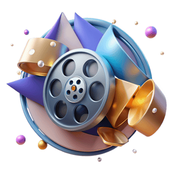 extraordinary traditional Film Reel Cutout with Transparent Background high resolution png