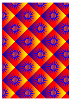 Geometric Sunburst Seamless Pattern png