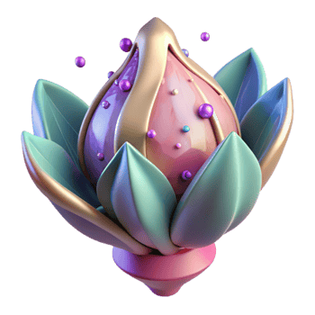 extraordinary classic Flower Bud Side View Closed Cutout original png