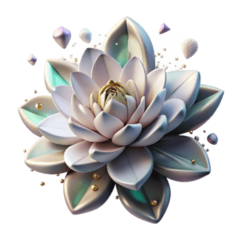 wonderful abstract Forest Flower Blossom Isolated with Delicate Petals authentic png